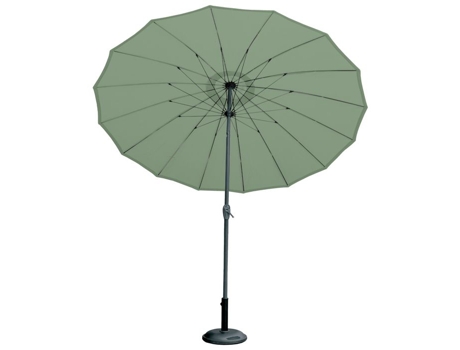 Parasol Efeito Guarda Chuva Composto Por 16 Varetas Verde Claro Diâmetro 2,70 M Imagin