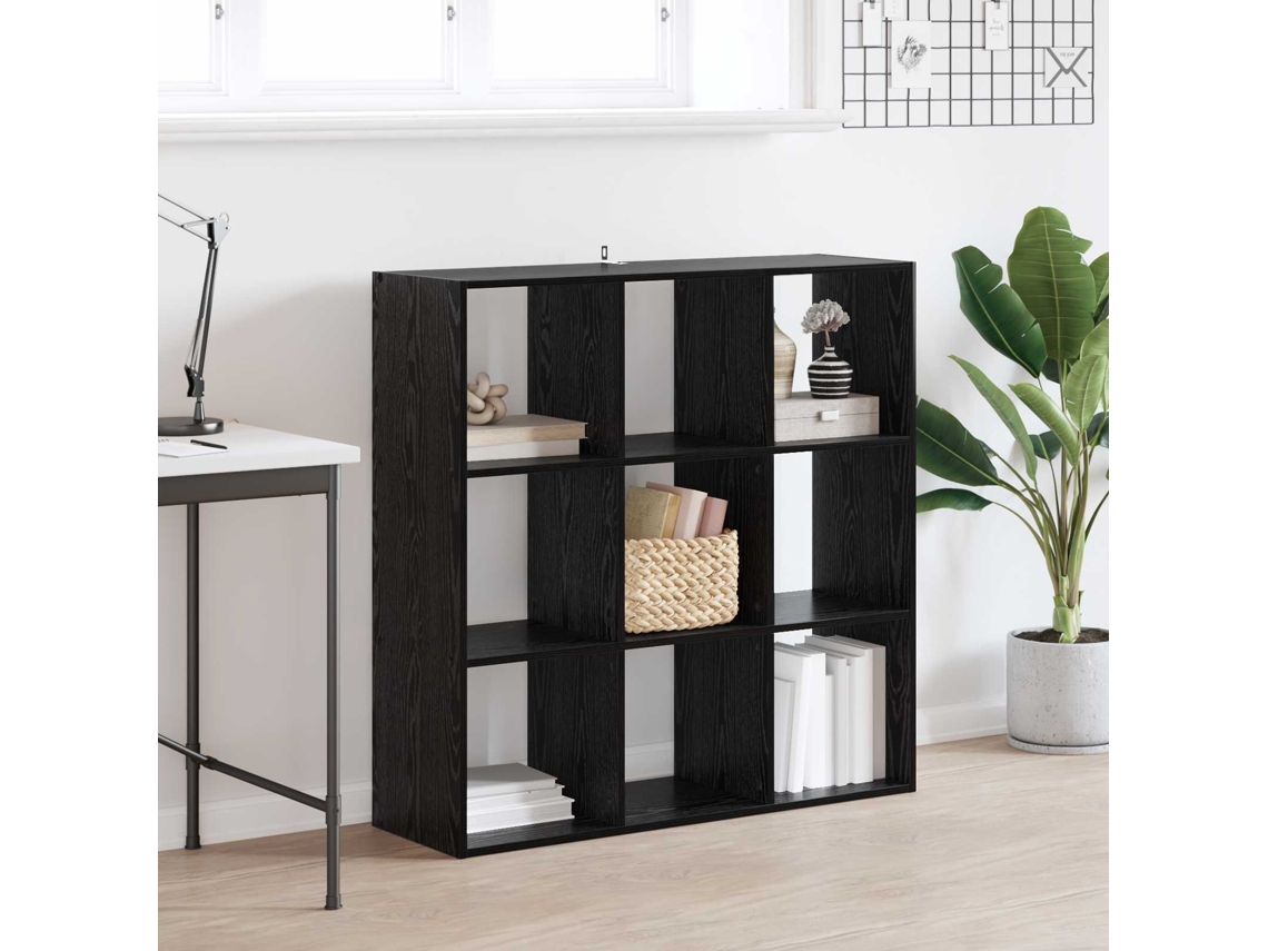 Vidaxl Estante Carvalho Preto 102 X 32 X 102 Cm