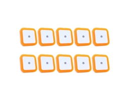 10pcs Luz Noturna Led Plug-in Controle Por Indução Alta Luminosidade Para Quarto Laranja