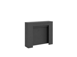 Mesa Consola Extensível 90X25/181 Cm Kiba Antracite Espatulado