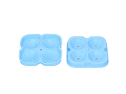 Moldes de Gelo de Silicone Reutilizáveis 4 Moldes com Tampa com MARCA