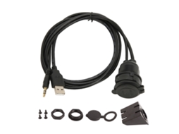 Cabo Extensão Aux 3.5mm Usb 2.0 Auto Bike