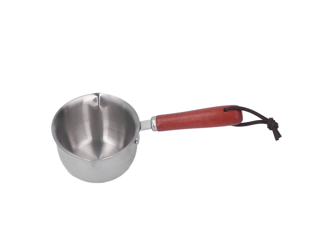 Mini Pote De Derretimento Manteiga Em Aço Inoxidável 304, 120ml, Com 2 Bicos Para Aquecedor Café Leite
