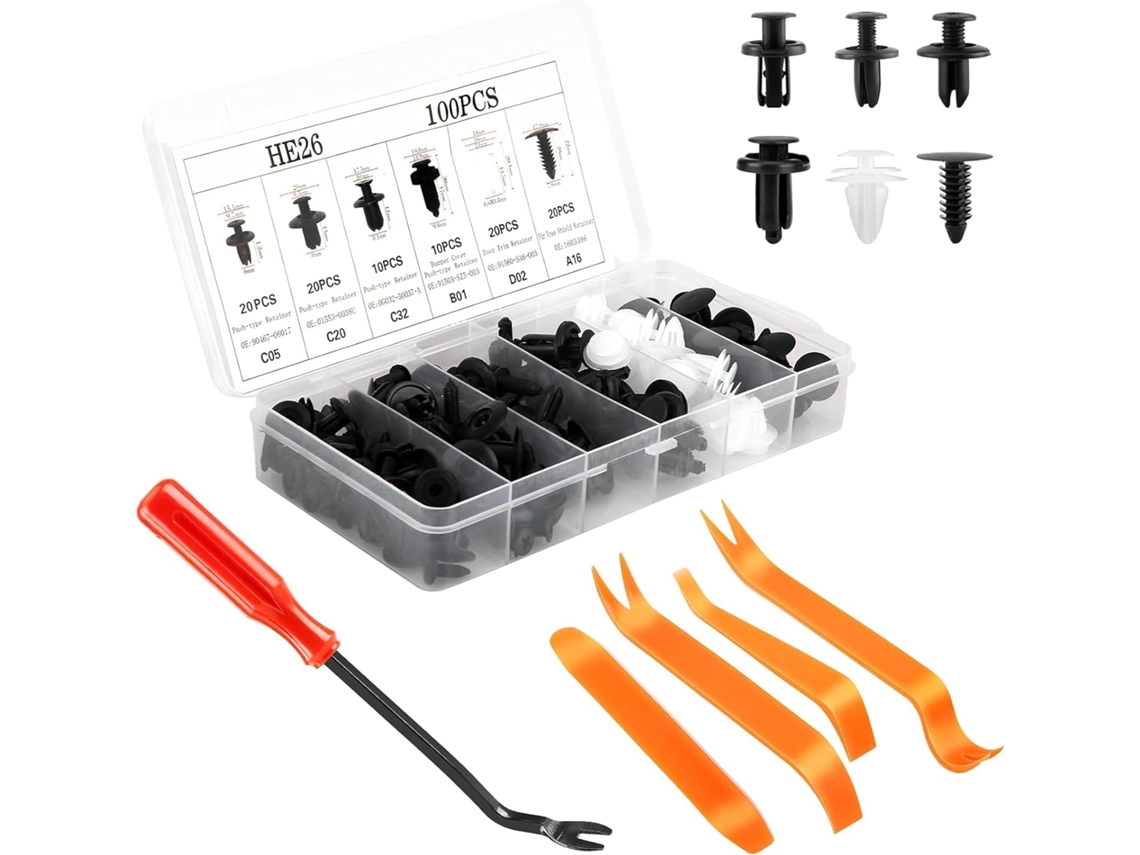 Lurelia, Presilhas De Fixação, 105 Peças, 15 Cm, Aço, Para Construção