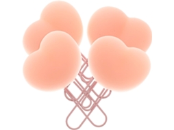 Clips de papel decorativos exclusivos Hemoton em silicone e metal para carteira escolar, conjunto de 4 peças, design