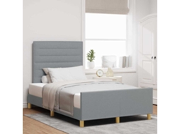 Vidaxl Estrutura Da Cama Cinzento-claro 120 X 190 Cm Tecido
