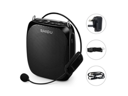 Amplificador de voz ultrassônico sem fio Slowmoose S615, mini alto-falante USB UHF portátil, alto-falante para professores, turistas e instrutores de ioga