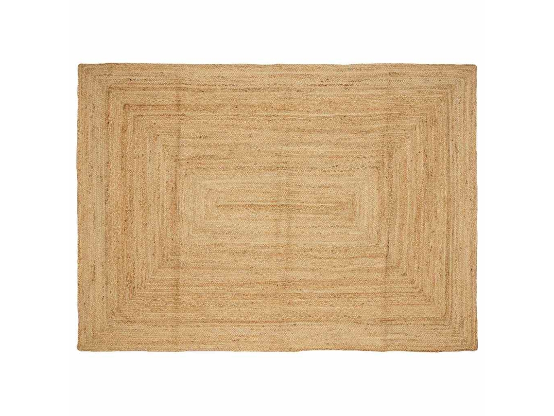 Conjunto 1 Carpete De Área Vidaxl Castanho Juta (200 X 290 Cm)