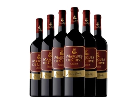 Vinho VICENTE GANDÍA Marqués de Chivé Tempranillo Utiel-Requena Crianza (0.75 L - 6 Unidades)