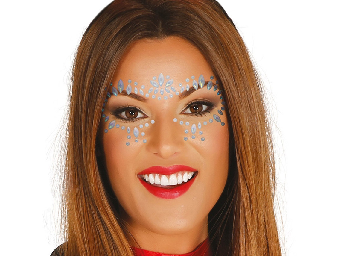 Adereço GUIRCA Glow In The Dark Face Jewels 1 Adesivo