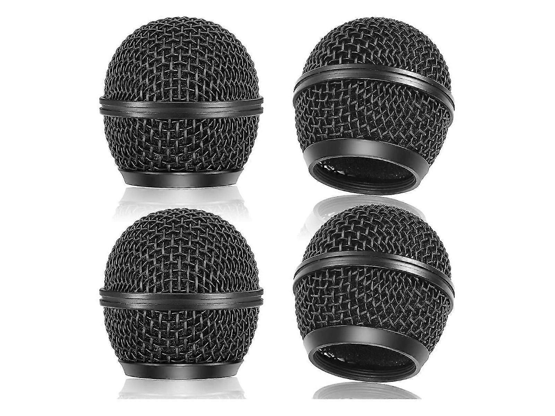 Conjunto De 4 Grades De Substituição Para Microfone, Grade De Malha Para Microfone Sem Fio Sm58 E Microfones Com Fio. Aquaforge