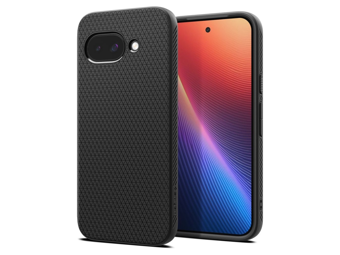 Spigen Capa Líquida De Ar ​​para Google Pixel 9a Preto Fosco Flexível