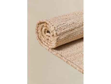 Sklum Tapete Emeline De Juta E Algodão Juta Beige Semoline 230x160 Cm