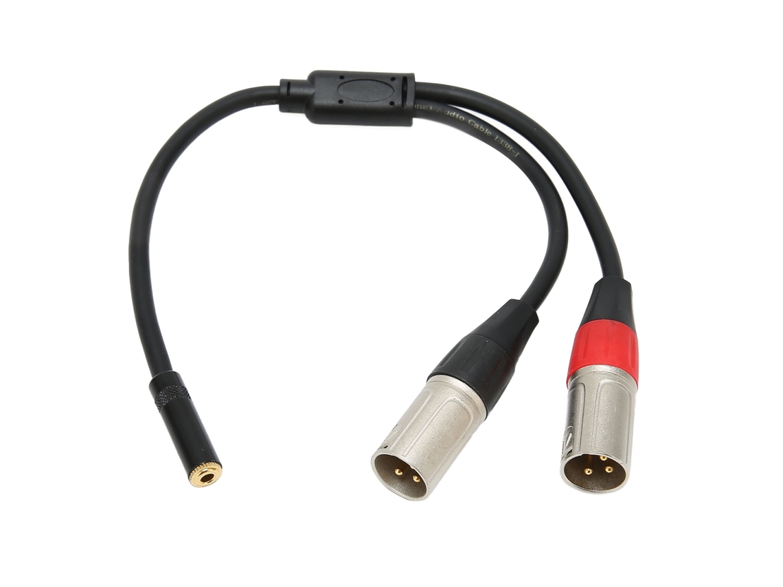 Lurelia Cabo Xlr Macho/fêmea 3 Pinos 3,5 Mm 0,3 M, Balanceado, Para Microfones, Mixer, Amplificador E Colunas Ativas