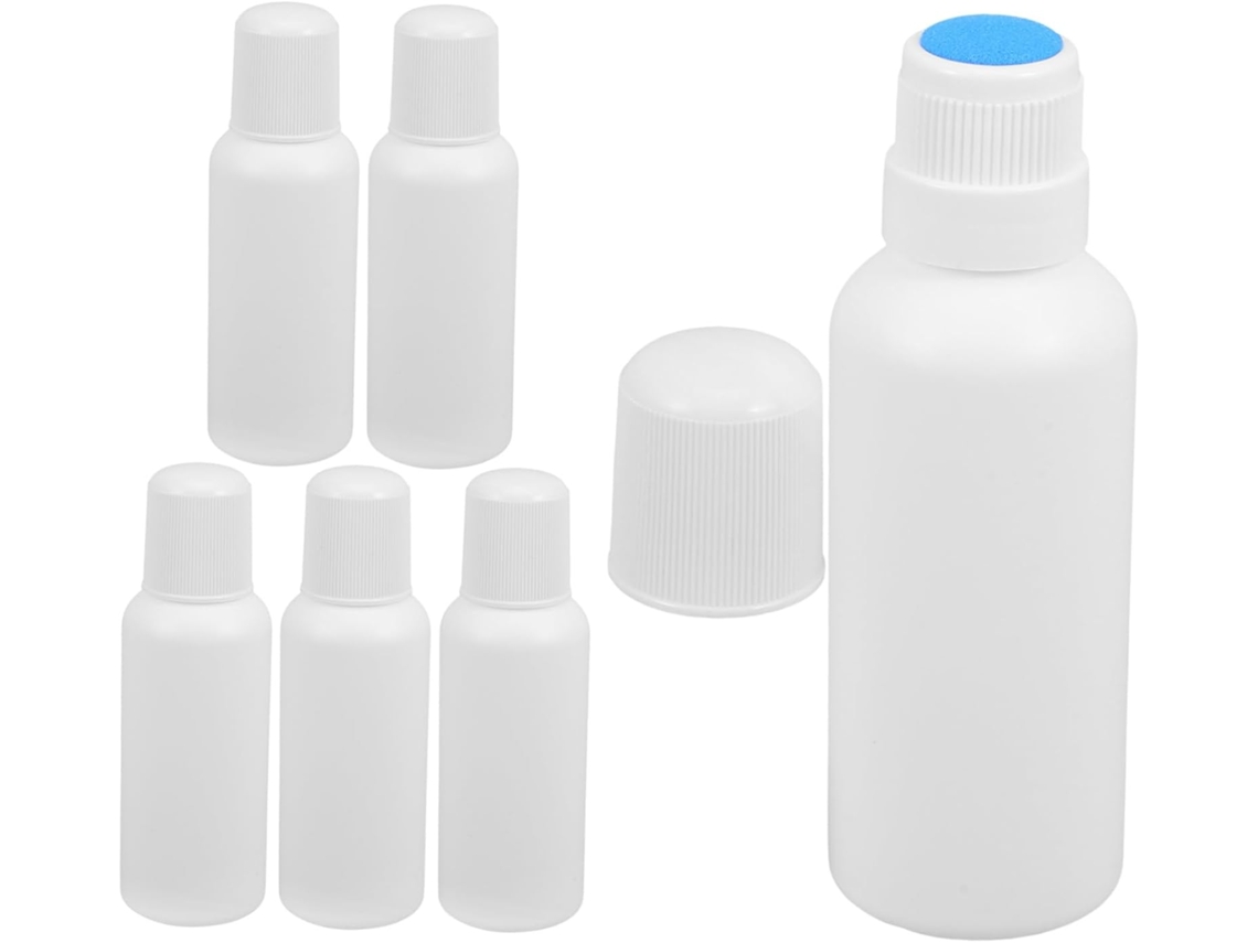 De 6 Frascos Aplicadores Recarregáveis Com Pontas De Esponja Para Líquidos Como Perfume E Loção.