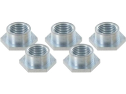 Ferramentas VAR Bag Of 5 Hex Nuts (5.85 Mm)