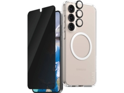 Kit PANZERGLASS Care Flagship 3 em 1 Privacidade Samsung Galaxy S25 Plus