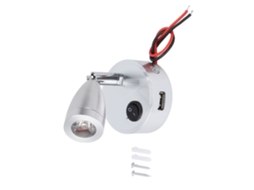 Lâmpada de Leitura RV com Interruptor Botão 350° | S/MARCA