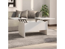 Vidaxl Mesa De Centro 80x50x42,5 Cm Madeira Processada Branco