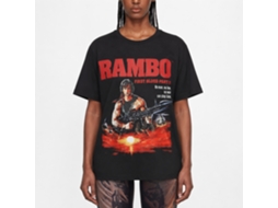 Rockinstone Rambo Movie No Man No Law Black Adult T-shirt Size:xl