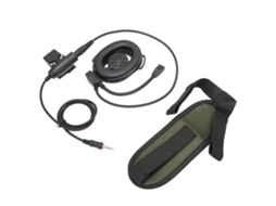 Aetheria fone de Ouvido para Capacete Moto Unilateral com Ptt U94 Compatível com Yaesu Vertex Vx 6r Vx 7r Preto