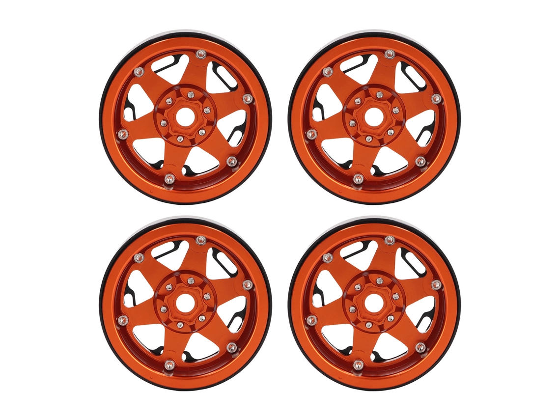 Cubos de Roda Alumínio Rc 1/10 LAXISCREED Laranja