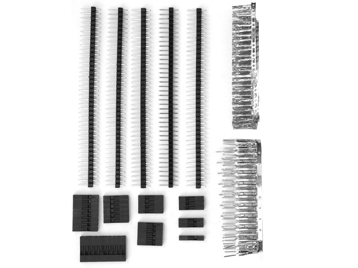 Kit De Conectores Pin Jumper Masculino E Feminino Laxiscreed Com Especificação 2.54mm, De 1x1 A 1x10 Pinos
