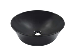 Vidaxl Lavatório 41x12,5 Cm Cerâmica Preto