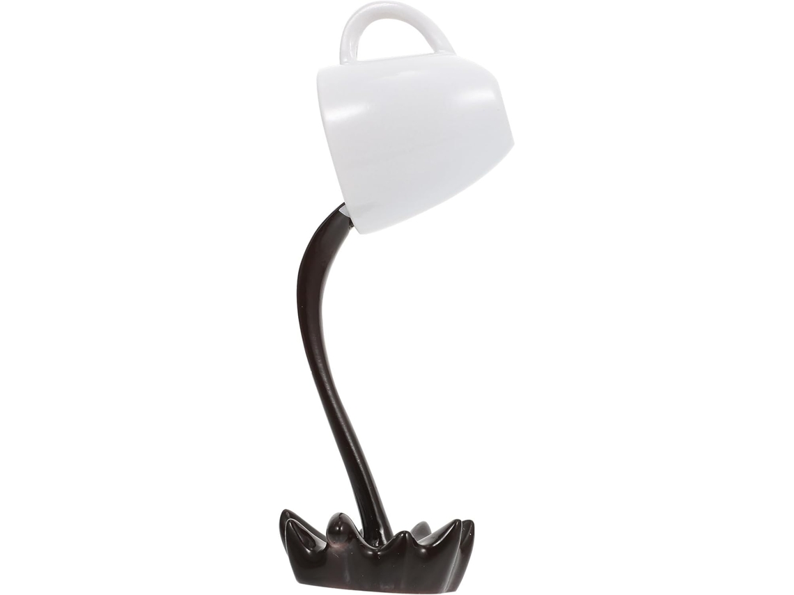 Escultura Decorativa Resina Formato Xícara Branca Flutuante Ideal Decoração Escritório Estilo Simples Elegante GOKOCO