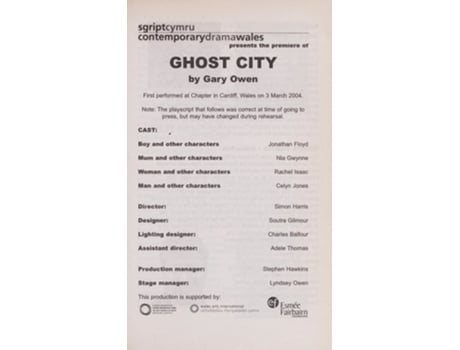 Livro Ghost City de Gary Owen (Inglês)