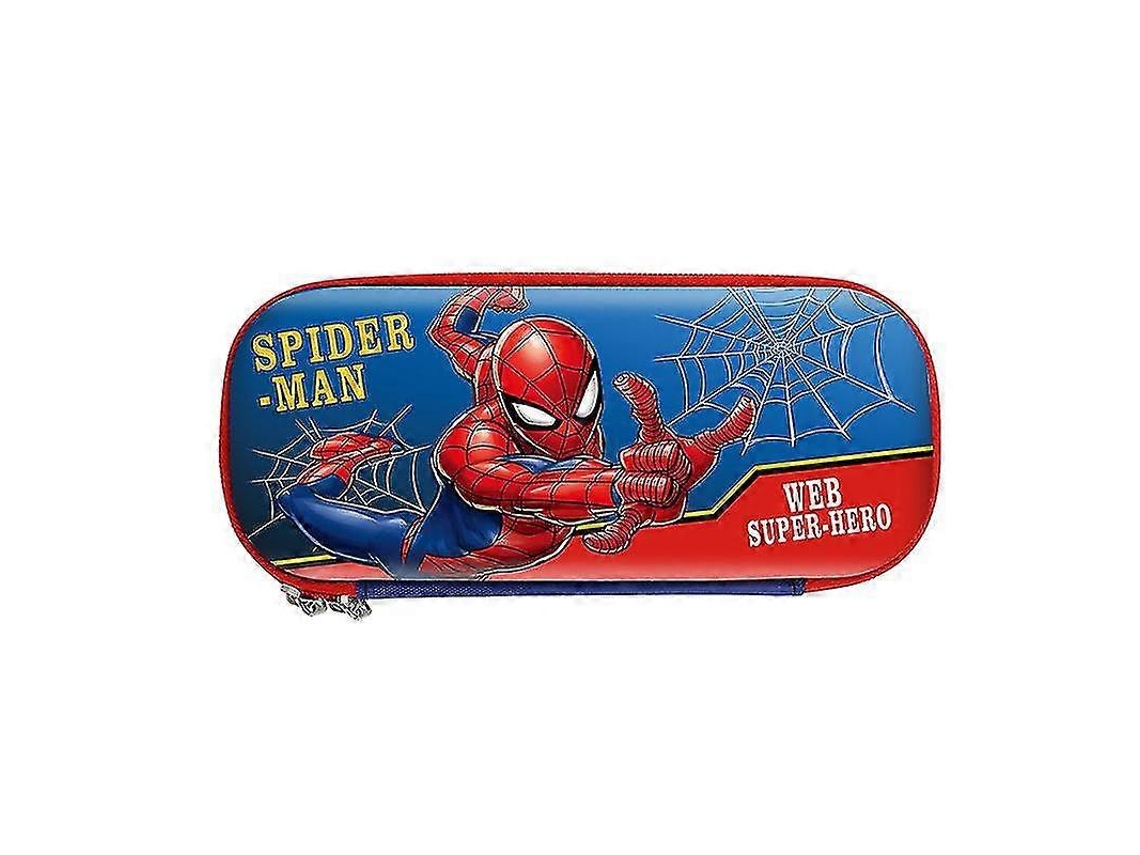Estojo com estampa de Batman, Homem-Aranha e Capitão América para meninos e meninas, organizador com zíper Miraflow