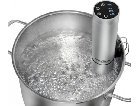 Máquina de Cozinhar Sous Vide PROFICOOK SV 1159 (1000 W) — Sous Vide com WiFi e App para controlo e preparação automática de alimentos. Função preparação de iogurtes e manter quente. 1000W. App free para IOS e smartphone. Adequado para recipientes a partir de 15 cm de altura.
