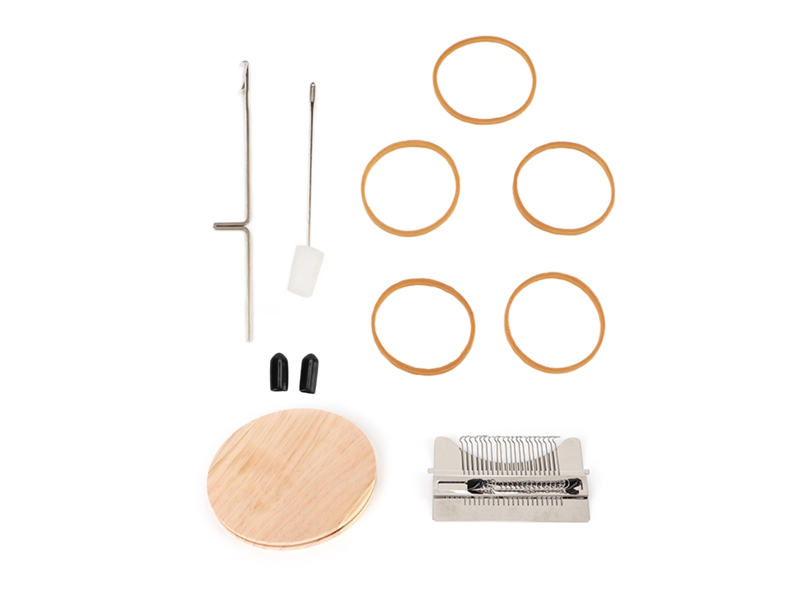 Máquina De Tejer Pequeña Para Rellenar Ropa Rotas Kit De Tejeduria Diy 21 Agujas