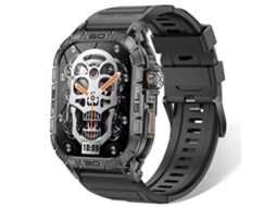 Relógio Inteligente Masculino Amoled Estilo Militar Com Bússola, Função De Atender E Fazer Chamadas.