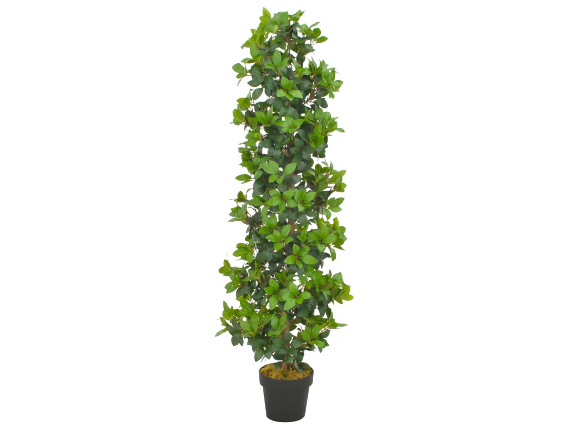 Vidaxl Planta Loureiro Artificial Com Vaso 150 Cm Verde