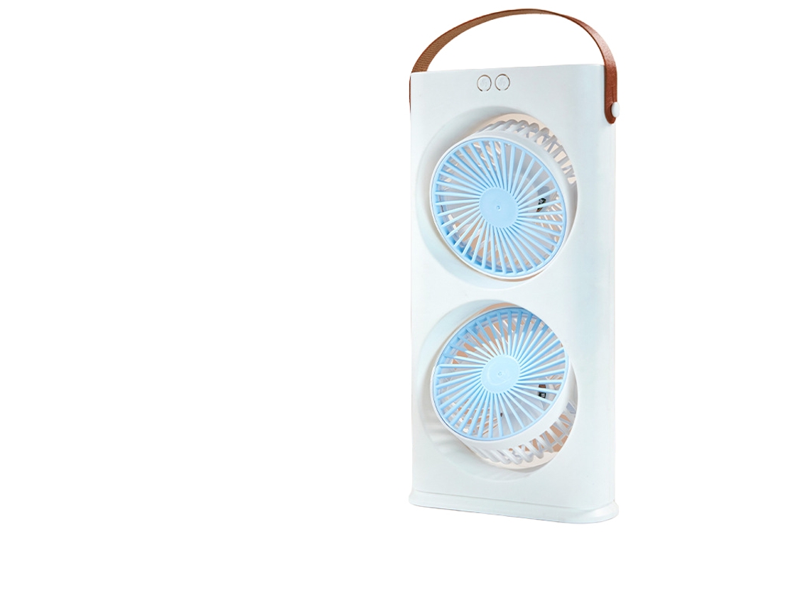 Laxiscreed Ventilador De Mesa Com Dupla Luz E Ventilação, Ideal Para Escritório E Estudo