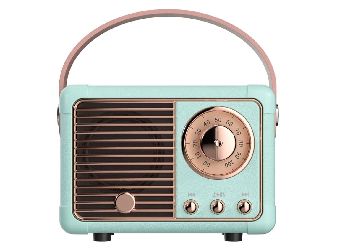 Altavoz Bluetooth Estilo Retro Clásico Antiguo Com Tecnologia Moderna E Som Claro