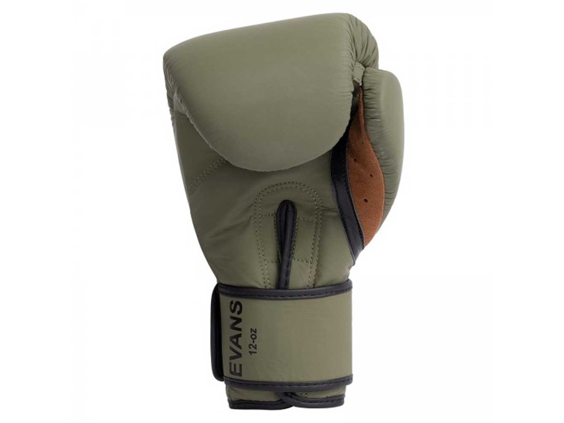 Luvas de Boxe de Couro Evans Verde 12 Ozbenlee