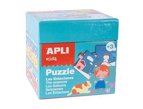 Jogo Puzzle Apli Kids Tema 4 Estacoes 24 Pecas