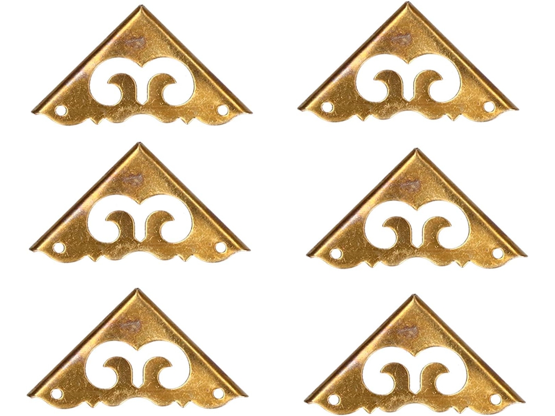 Protetores De Canto Metal, Protetores De Canto Vintage, Conjunto De 8 Peças 3x 3cm 1, 2x 1, 2 Polegadas, Design Retrô