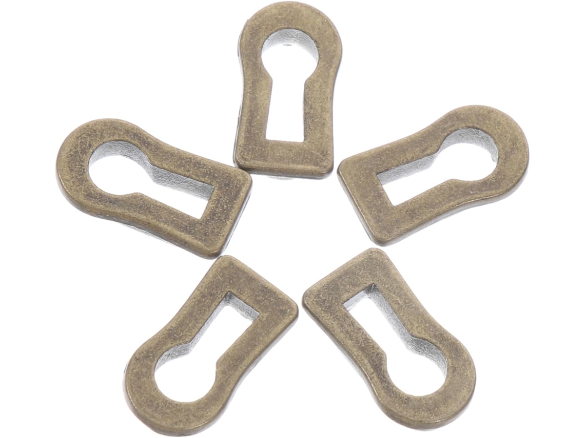 Protetor De Fechadura Em Liga Zinco, 10 Peças, Decorativo
