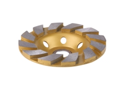 Disco De Esmeril Segmentado De Diamante 10cm 6 Orificios Para Mármol Concreto Piedra