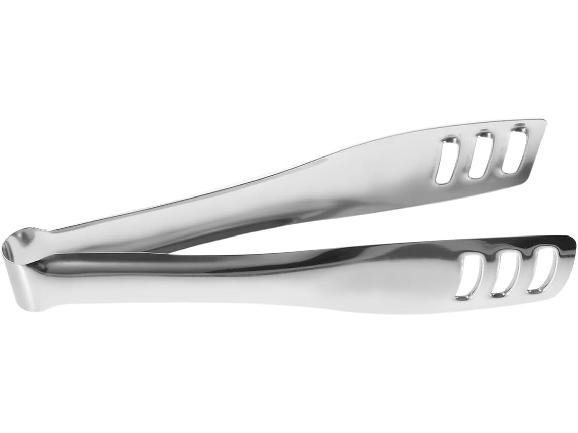 Pinça Para Bife Em Aço Inoxidável 304, Pinça Para Churrasco Ao Ar Livre, Perfurada, Tamanho De 30cm 12 Polegadas