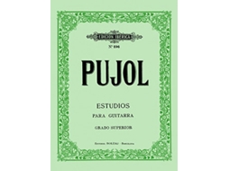 Livro Estudios De Grado Superior Para Guitarra de Pujol e Emili (Castelhano)