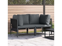 Vidaxl Móveis Para Exterior 2 Peça Antracite 80 X 80 X 71 Cm Aço