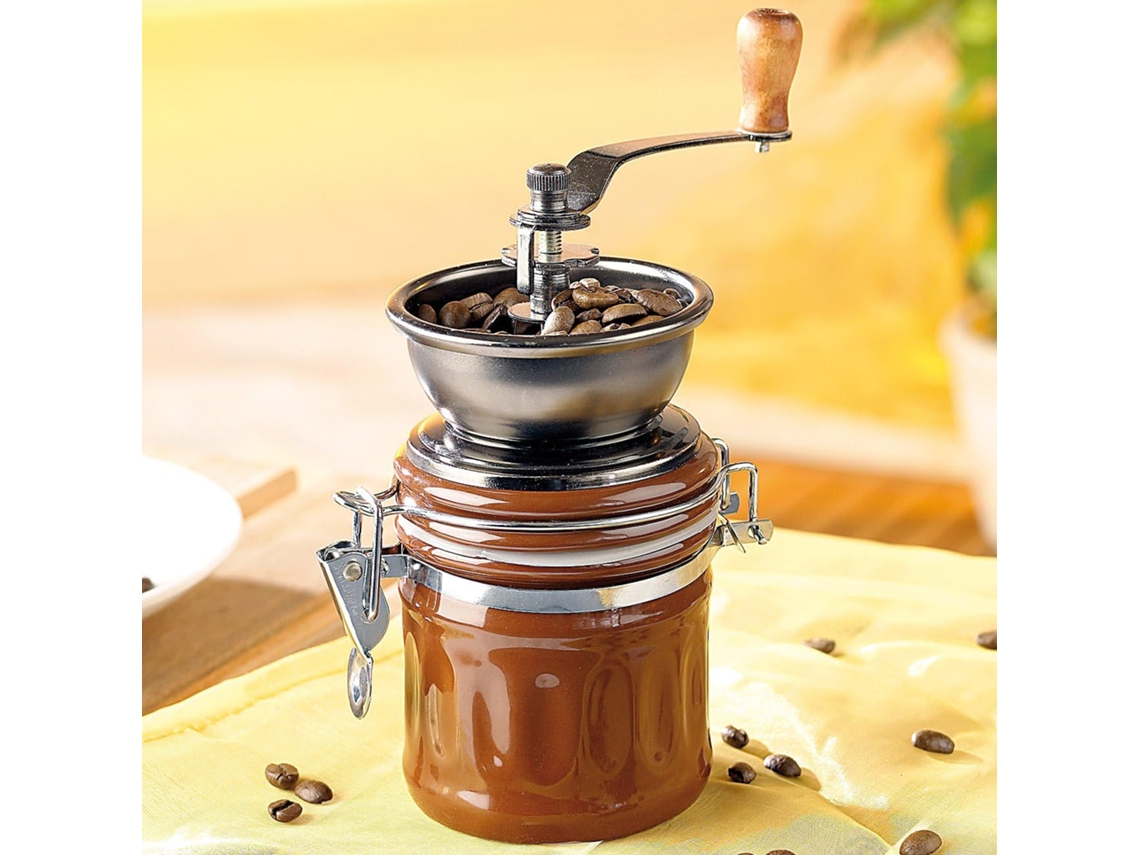 Moedor De Café Manual 15cm, 10*10*15cm, Com Moagem Ajustável Para Espresso, Prensa Francesa E Café Coado, Ideal Para Casa, Escritório E Viagens