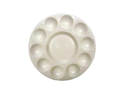 Paleta Plástico ARTIST Circular Con 10 Compartimentos 17Cm