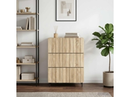 Vidaxl Gabinete De Gavetas 66 X 34,5 X 92 Cm Derivados De Madeira