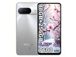 B10 Smartphone 4g 6.63" 120hz 48gb Ram 256gb 7600mah Nfc Android 16 Prata DOOGEE