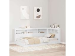 Vidaxl Cabeceira De Armazenamento Branco 75 Cm Madeira Processada